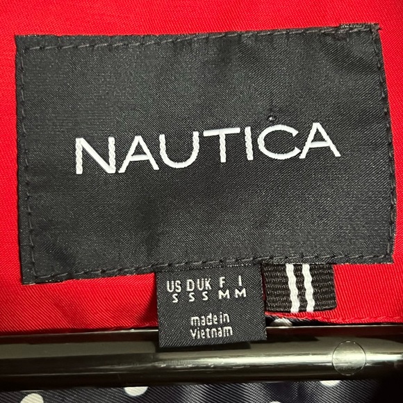 EUC | Nautica | Red Trench Coat | Size Small - Picture 5 of 7